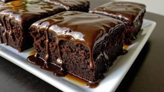 Quick and Delicious Cake Recipe - Easy Chocolate Cake! Small Cake recipe to make at home! Fudge cake