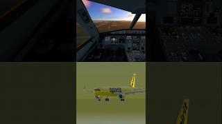 Spirit A321 cockpit landing #aviation #pilot #rfs #realflightsimulator #landing #plane #avgeek #air