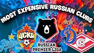 Top 16 Most Valuable Clubs in Russian Premier League! (Zenit, Spartak, CSKA... )