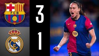 FC Barcelona 3 Real Madrid 1 - Copa de la Reina - Goles y mejores jugadas - Global (8-1)