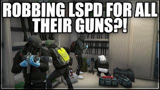 Robbing LSPD For All Their Guns?! | GTA RP | Grizzley World WHITELIST