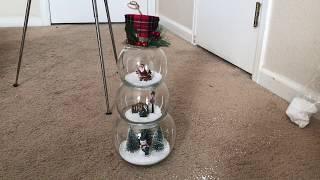 Dollar tree DIY 8$ Village snowman