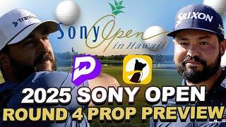 2025 Sony Open Round 4 Preview : Weather, Pins, Stat averages, Prize Picks + Underdog Prop Value