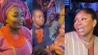 SEE HOW WUMI TORIOLA & ENIOLA BADMUS CELEBRATED WITH LATEEF ADEDIMEJI & MO’BIMPE AT LISABI MOVIE PRE