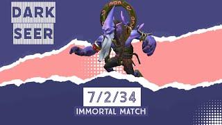 Dark Seer Off Lane Carry POV Full Match -Intense Dota 2 Battle [ Watch and Learn ]