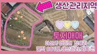 #012[거래완료] 아산시 영인면 창용리 생산관리지역 전 801평