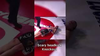 Scary headkick knockout #brutal #mma #mmaworld #knockout