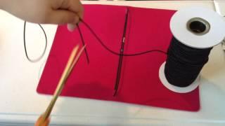 Michael's Traveler's Notebook Part 2: Changing the string closure to elastic: Easy DIY