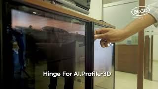 Hinge for Al. Profile 3D