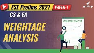 ESE Prelims 2021 | Weightage Analysis | Overall Review | Paper 1 | GA & EA | By Dheeraj Sir Gradeup