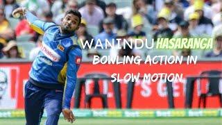 Wanindu Hasaranga Bowling Action | In Slow Motion | 2021 | Tarush Cricket