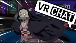 Nezuko Explores VR Chat