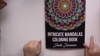 Intricate Mandalas by Jade Summer  Adult Coloring Book