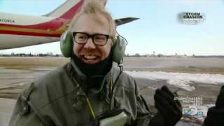 ** INSANE MythBusters TEST !! **  Jamie Hyneman 180 mph 747 Jet Blast