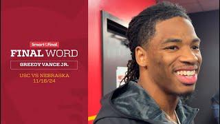 USC CB Greedy Vance Jr. | USC defeats Nebraska, 28-20