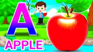 A for Apple, b for ball, c for cat, d for dog, abcd phonic songs
