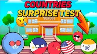 [SURPRISE TEST IN SCHOOL] ️ || Countryballs || #geography #countryballs