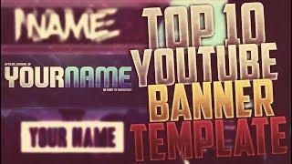 TOP 10 FREE YOUTUBE BANNER TEMPLATE #8 | Photoshop + Downloads 2017