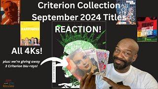 Criterion Collection September 2024 Titles REACTION!