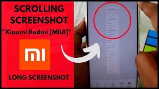 How to Take Long Scrolling Screenshot in Xiaomi Redmi (MIUI) | POCO / REDMI