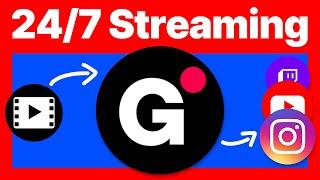 How to 24/7 Live stream pre recorded video to YouTube using Gyre