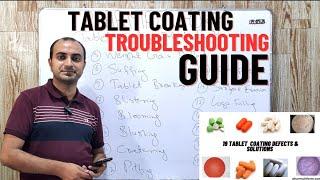 Tablet Coating Defects & Remedies | Troubleshooting Tablet Coating Defects | Tablet Coating