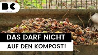 Diese Abfälle dürfen nicht auf den Kompost!