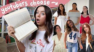 YouTubers blindly choose how many pages I read for a week! *reading vlog*