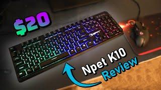 The best Keyboard Under $25? | Npet K10 Review