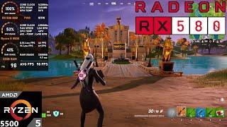 RX 580 8GB + Ryzen 5 5500 : Fortnite Zero Build