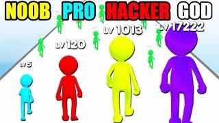 NOOB vs PRO vs HACKER vs GOD in Scale Up Run