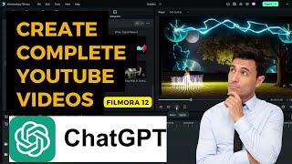 How to Create YouTube videos with ChatGPT AI using Filmora 12 Video Editor