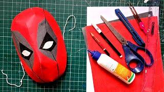 How to Make easy DEADPOOL Mask out of Paper || #deadpool