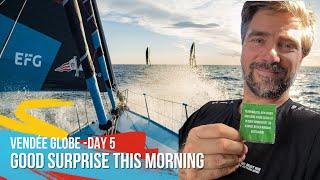 Good Surprise This Morning - Day 5 - Vendée Globe