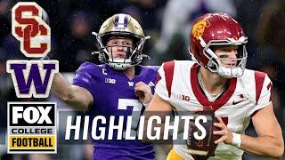 USC Trojans vs. Washington Huskies Highlights | FOX College Football