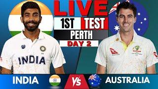 India vs Australia LIVE Cricket Score 1st Test day 2 | Live Score & Commentary | IND vs AUS BGT 2024