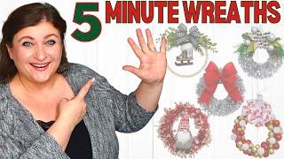 5 Minute Christmas Wreaths That Will WOW Your Neighbors!