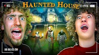 OVERNIGHT IN A HAUNTED HOUSE WITH NELSON AND NOAH!!!