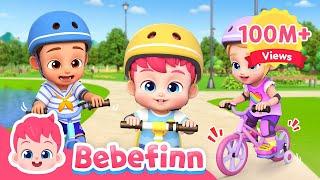 Ride a Bike!  | EP99 | Outdoor Play and Learning | Bebefinn Nursery Rhymes