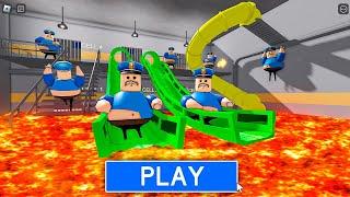 Lava Slide! Roblox Barry's Prison mode (FULL GAME) #scary #obby