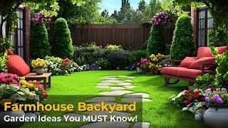 NEW Farmhouse BACKYARD Garden DESIGN Ideas for 2025 You Must Know!