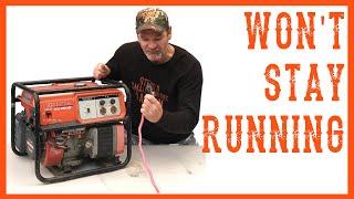 How To Fix A Generator That Won't Stay Running