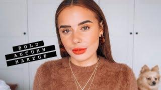 BOLD AUTUMN MAKE UP LOOK | Hello October Vlogtober