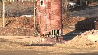 Ashtabula High Smokestack comes down, 12-16-2012