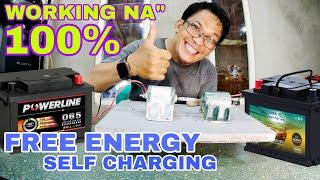 FREE ENERGY SELF CHARGING CREATED 100% WORKING NA PERPETUAL MOTION IS REAL 