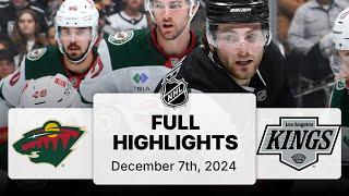 NHL Highlights | Wild vs. Kings | December 07, 2024