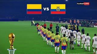 COLOMBIA vs ECUADOR | FIFA World Cup 2026™ Qualifiers | Full Match | Realistic PES Gameplay