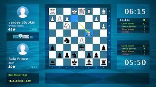 Chess Game Analysis: Sergey Stupkin - Bala Prince : 0-1 (By ChessFriends.com)