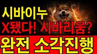 [시바이누] X됐다. 시바리움??? 그냥 재단에서는 완전소각진행 결정했습니다.