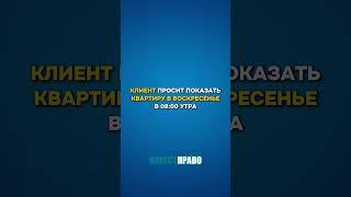 Рано утром в воскресенье лучше смотреть сны, чем квартиры! Особенно после субботы. 